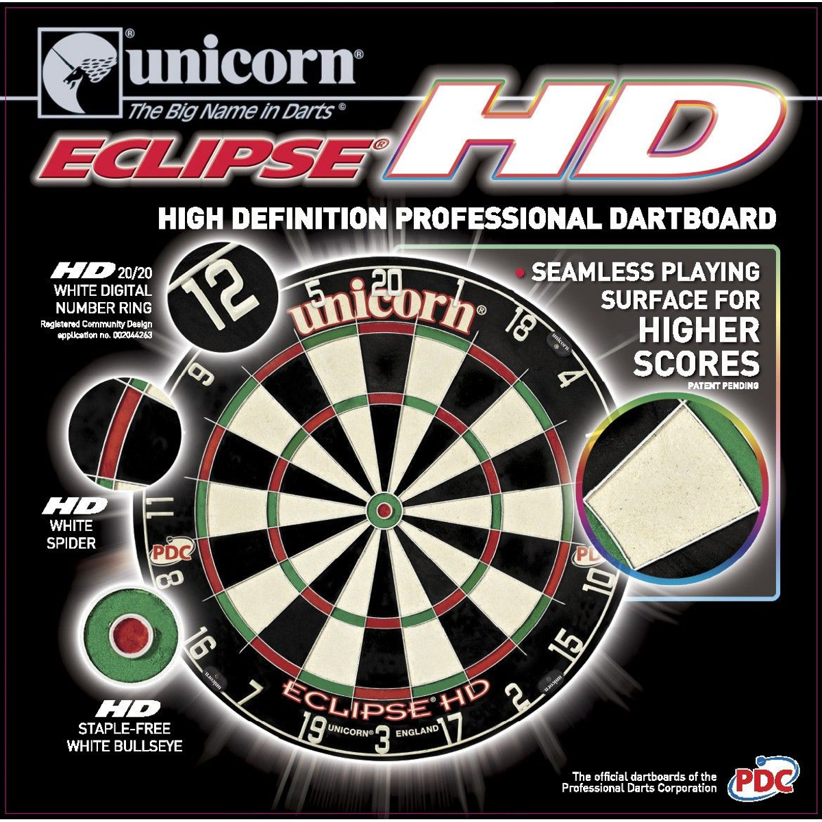 Unicorn Eclipse HD Dartbord