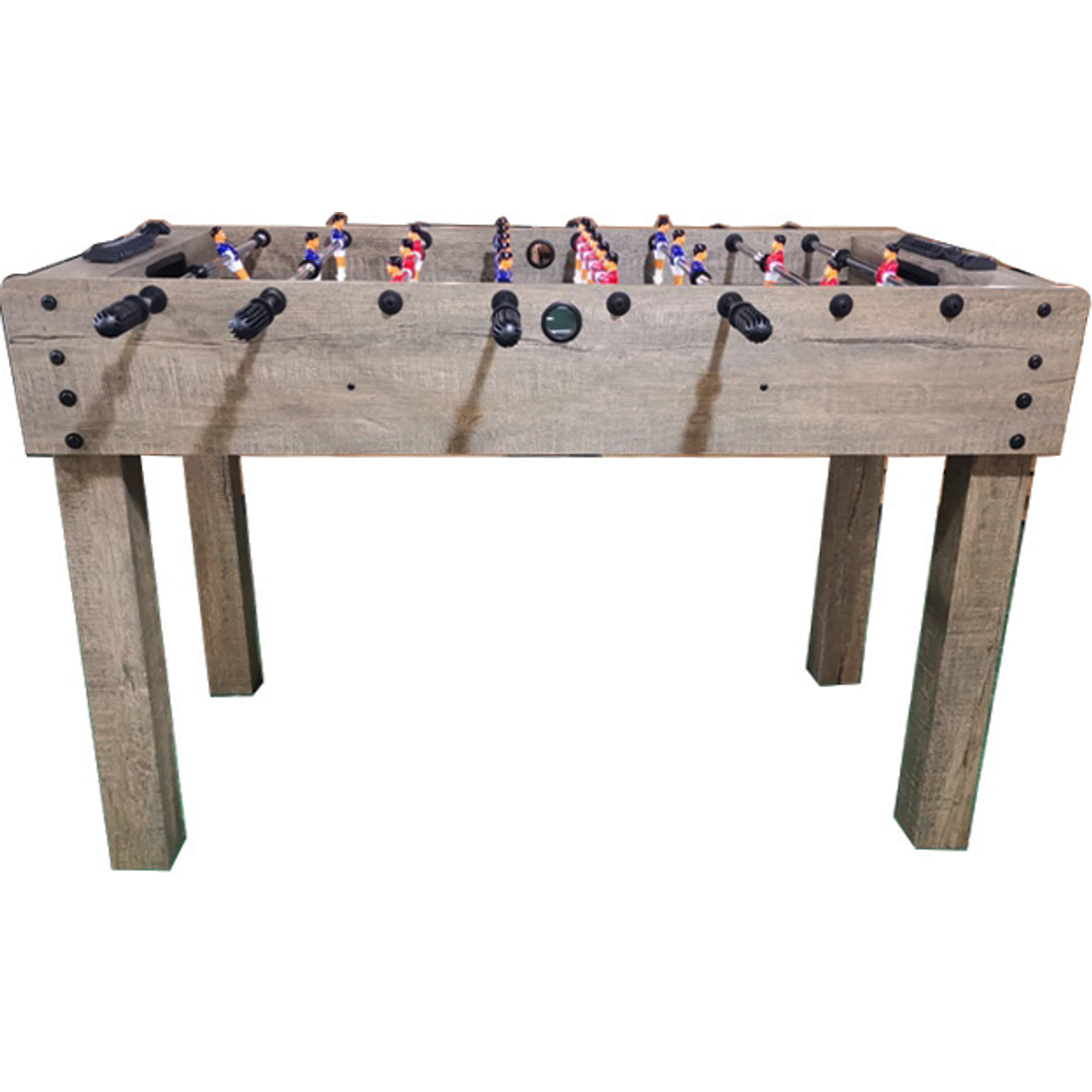 TopTable Table de football en bois avec tiges télescopiques