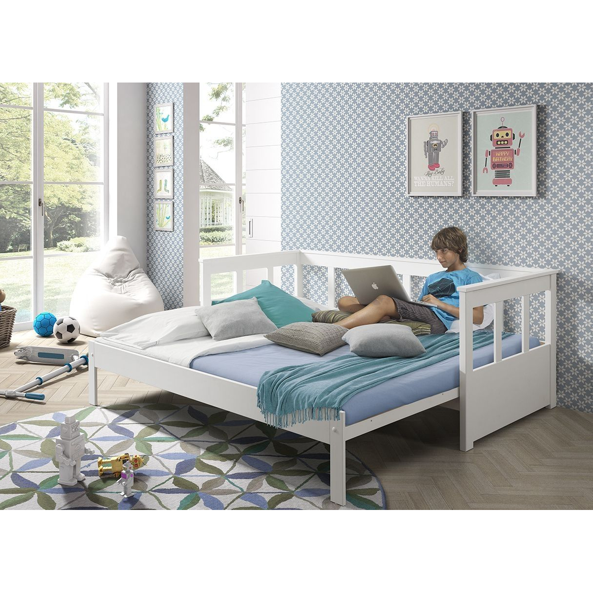 Verlengbaar Kajuitbed Olivia - Wit