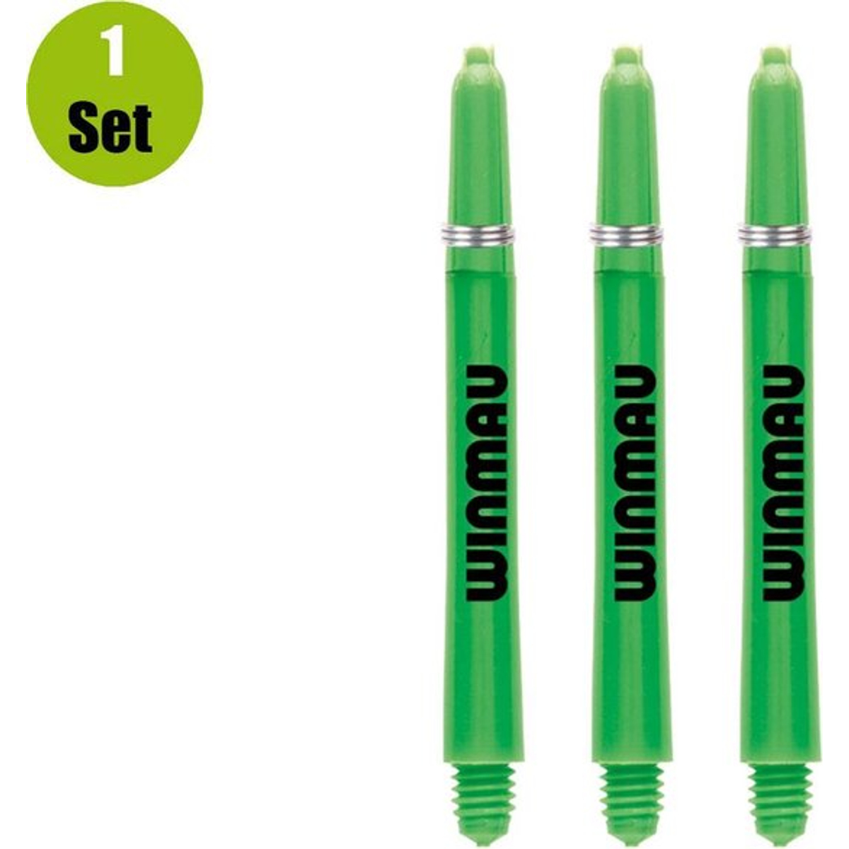 Winmau Dart Shafts Nylon Signature - Groen - Medium - (1 Set) 