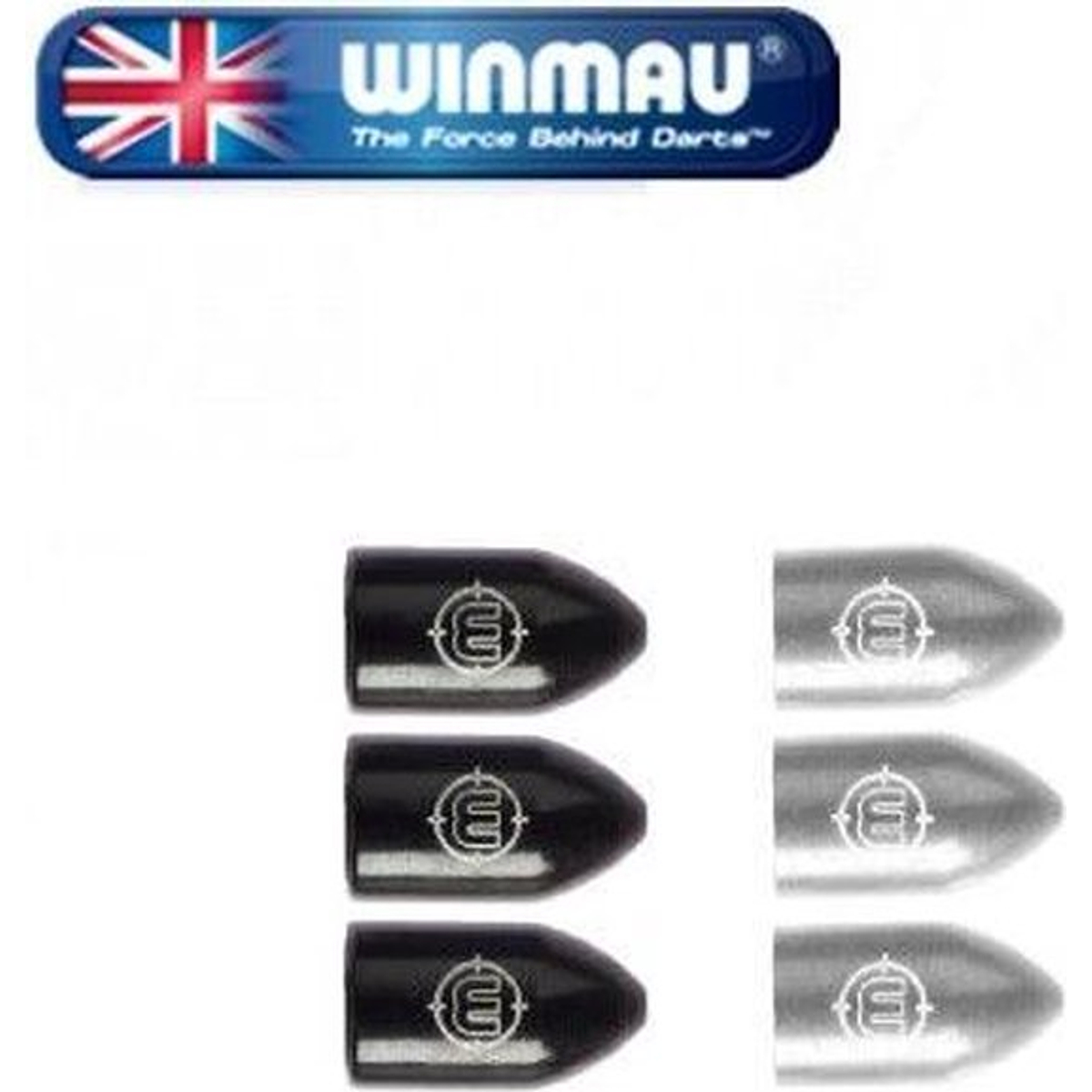 Winmau Whizlock Shaft Caps - Silver