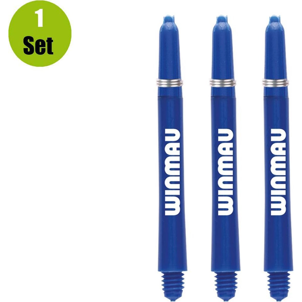  Winmau Dart Shafts Nylon Signature - Blauw - Medium - (1 Set) 