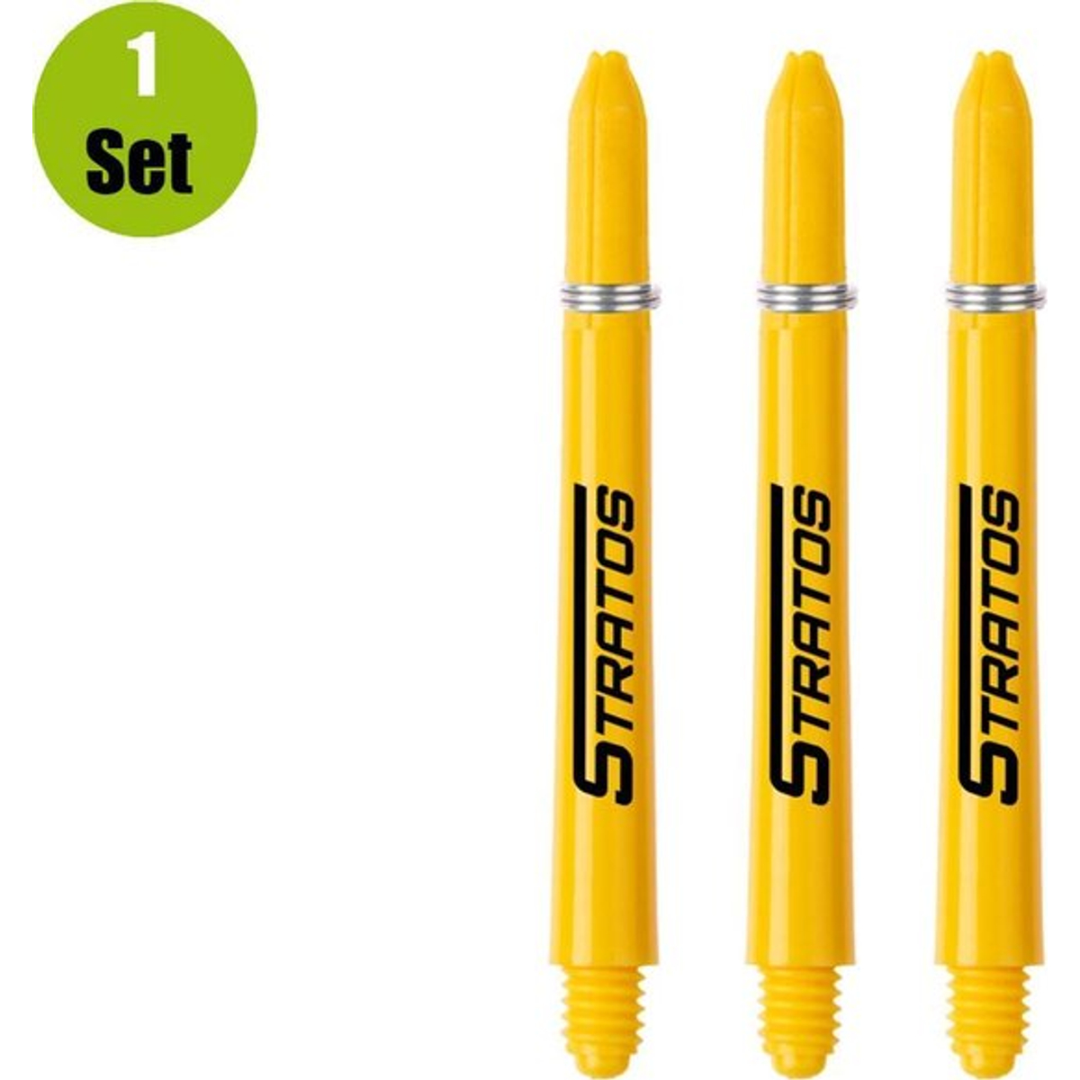 Winmau Dart Shafts Nylon Signature - Geel - Medium - (1 Set) 