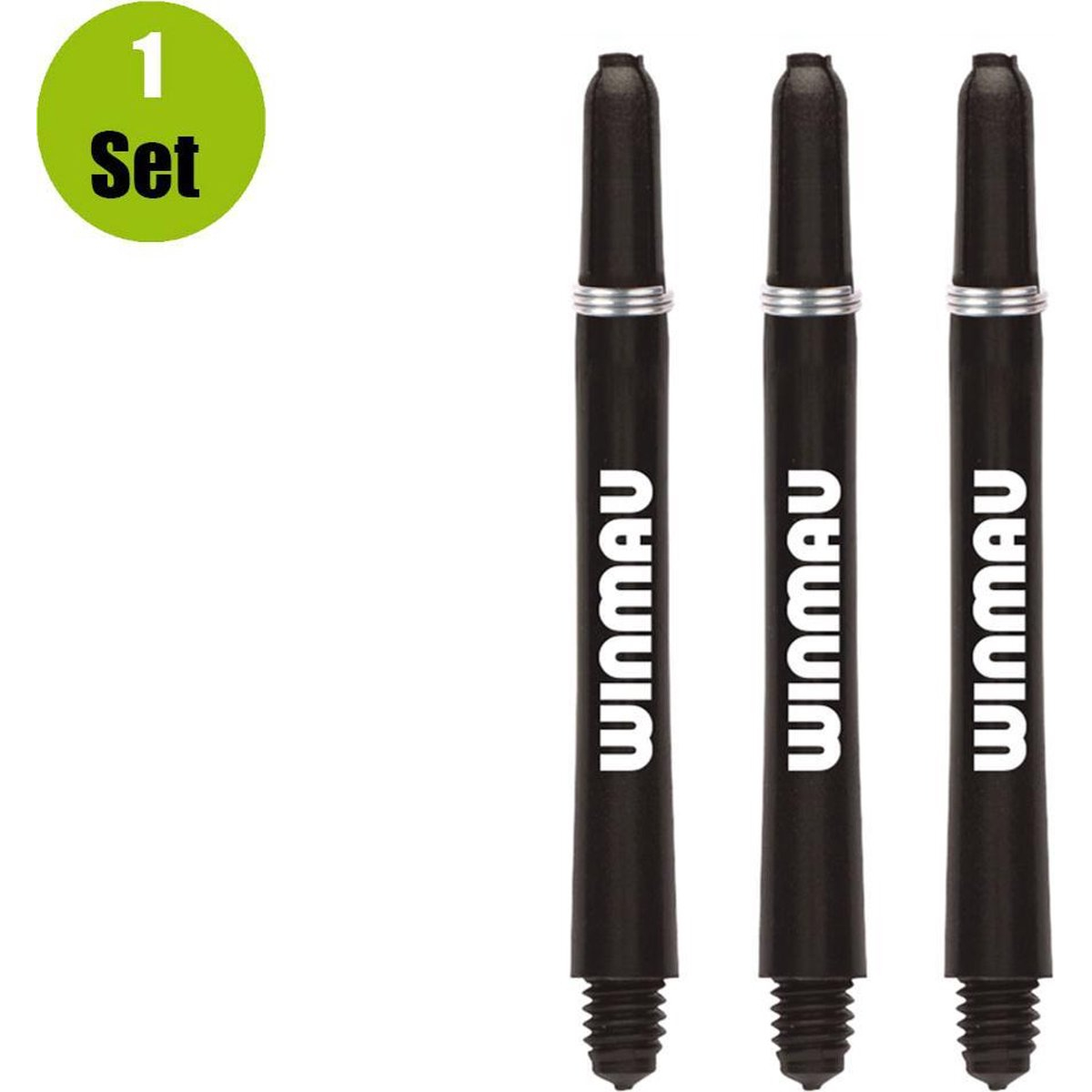 Winmau Dart Shafts Nylon Signature - Zwart - Short - (1 Set) 