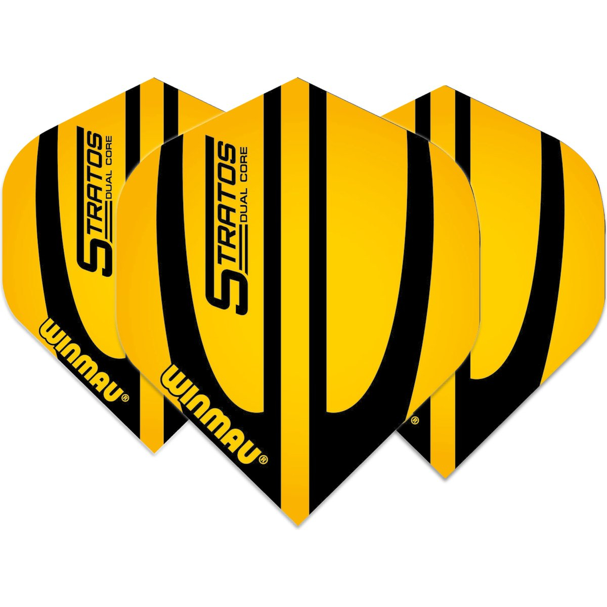 Winmau Mega Standard Stratos Geel dart flights
