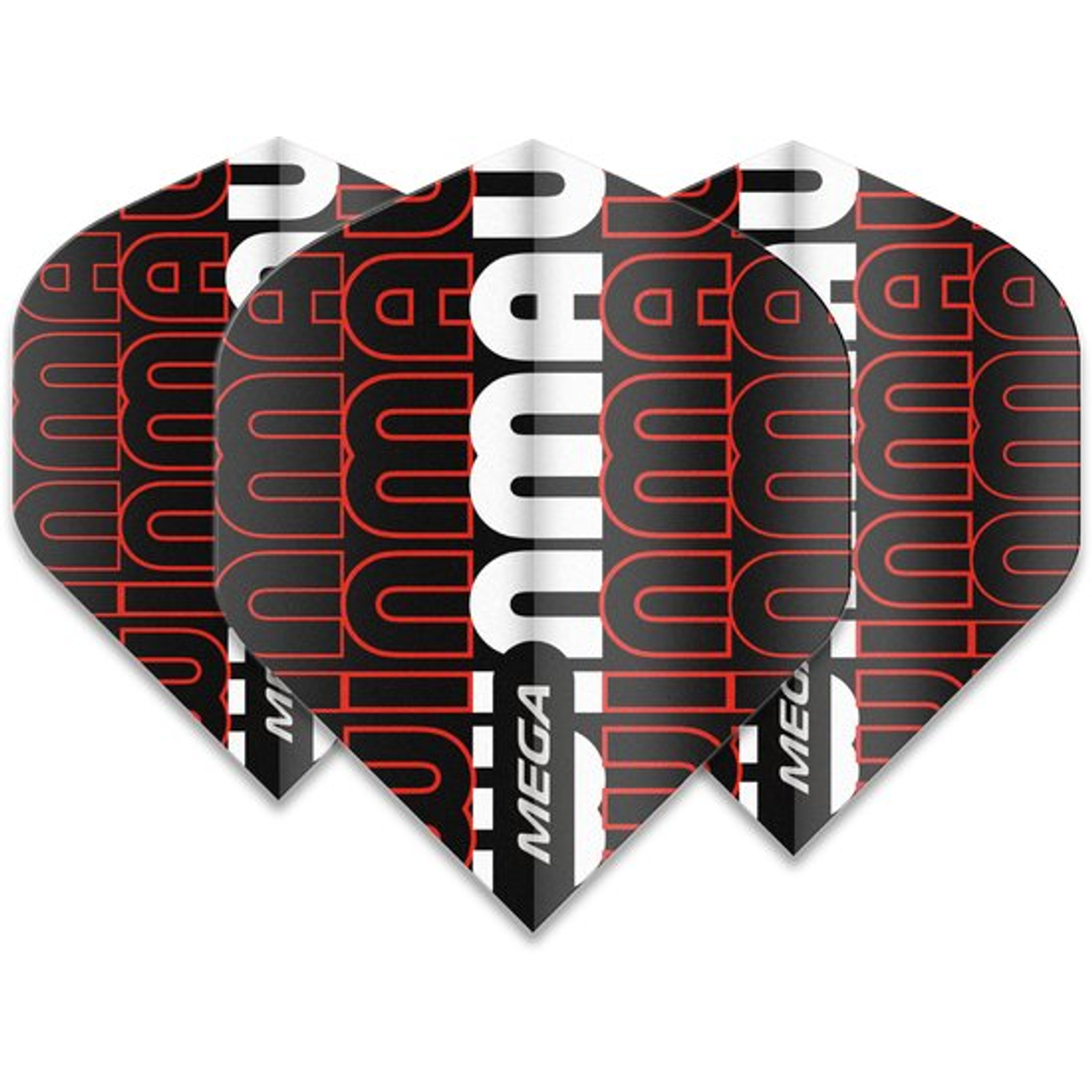 Winmau Mega Standard Winmau Logo Rood dart Flights