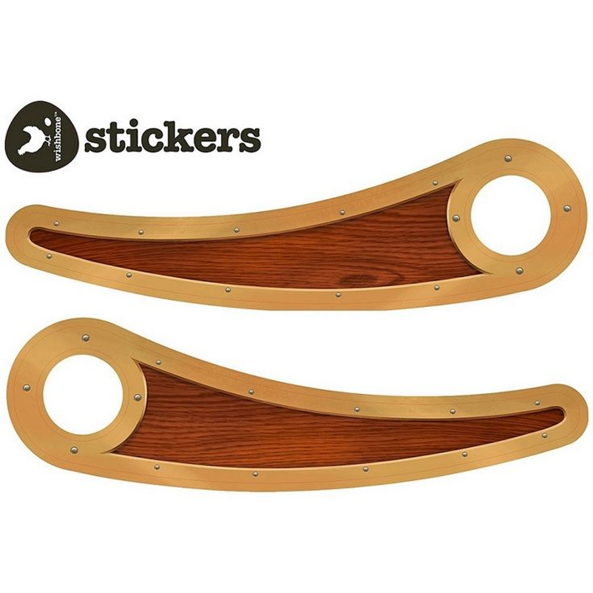 Wishbone Stickervel Woodie