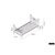 Bed 'Sacha' Wit 90x200 Met Lattenbodem