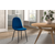 Interiax Chaise de salle à manger Lou Velvet Bleu foncé