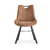 Interiax Chaise de salle à manger Ida Micro Fiber PU Dark Brown
