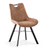 Interiax Chaise de salle à manger Ida Micro Fiber PU Dark Brown