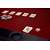 NORTH Tabletop Pokertafel Rood 10 Personen