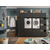Interiax WASHWALL 'Mary' Wasmachine Bovenkast Antraciet - Met 1 Klepdeur Met Pomp- 38x67.5x67.5 cm