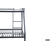 Interiax Trio Stapelbed - Metaal Donkergrijs - 140/90x200 cm - Inclusief Lattenbodems 