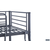Interiax Trio Stapelbed - Metaal Donkergrijs - 140/90x200 cm - Inclusief Lattenbodems 