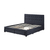 Interiax Jake bed - Grijs Stof -160x200 cm - Inclusief Lattenbodem