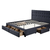 Interiax Jake bed - Grijs Stof -160x200 cm - Inclusief Lattenbodem