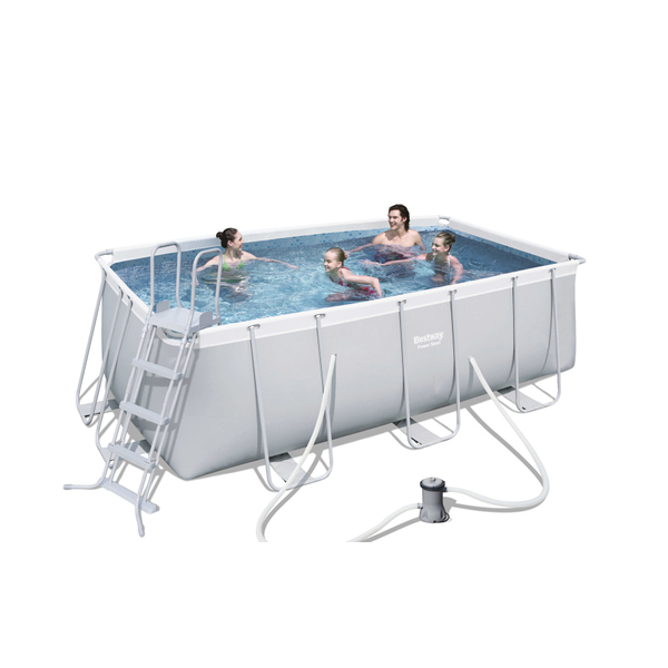 bestway zwembad power steel met filterpomp 412x201x122 cm belomax