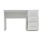 Interiax Bureau Jaxx - Wit, 3 Schuiven, MDF