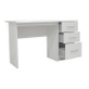 Interiax Bureau Jaxx - Wit, 3 Schuiven, MDF