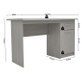Interiax Bureau Jaxx - Grijze Eik, 1 Schuif 1 Deur, MDF
