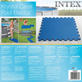 Intex Vloertegels Blauw 8 Stuks (50x50x1cm)