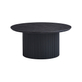 Interiax Salontafel 'Rayan' 80 cm Rond Decor Donkerbruin