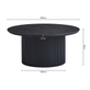 Interiax Salontafel 'Rayan' 80 cm Rond Decor Donkerbruin