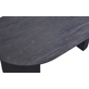 Interiax Salontafel 'Rayan' 120 cm Ovaal Decor Donkerbruin
