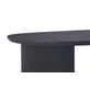 Interiax Salontafel 'Rayan' 120 cm Ovaal Decor Donkerbruin