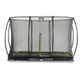EXIT Silhouette inground trampoline 244x366cm met veiligheidsnet - zwart