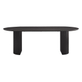 Interiax Eettafel 'Rayan' 200 cm Ovaal Decor Donkerbruin