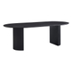 Interiax Eettafel 'Rayan' 200 cm Ovaal Decor Donkerbruin