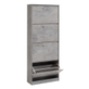 Schoenkast 'Carini' 4 Laden Beton