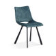Interiax Eetkamerstoel Lea Fluweel Blauw