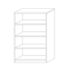 Boekenkast 'Spacio' 3 Legplanken Wit (110x72x36cm)