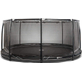 North Explorer Inground 350 Trampoline + Safety Net Black