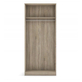 Interiax Kledingkast 'Amelie' – 2 Deuren, 1 Hanger & 1 Legplank | Sonoma Eik | 180x80x54 cm