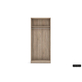 Kleerkast 'Ray' 2 Deuren Sonoma (180x80x54cm)