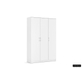 Kleerkast 'Ray' 3 deuren Wit (180x120x54cm)