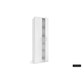 Rangeerkast 'Ray' 2 Deuren en 4 Legplanken Wit (180x60x40cm)