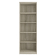 Interiax Opbergkast - Kledingkast 'Amelie' - 2 Deuren & 4 Legplanken | Sonoma Eik | 180x60x40 cm