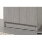Rangeerkast 'Ray' 2 Deuren en 4 Legplanken Grijze Eik (180x60x40cm)