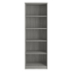 Interiax Opbergkast - Kledingkast 'Amelie' - 2 Deuren & 4 Legplanken | Grijze Eik | 180x60x40 cm