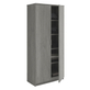 Interiax Armoire de rangement - Armoire 'Amelie' - 2 portes et 4 étagères | Chêne gris | 180x80x40 cm