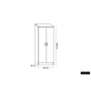 Rangeerkast 'Ray' 2 Deuren en 4 Legplanken Wit (180x80x40cm)