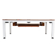 North Essence Wit / Walnut 7FT Combi Pooltafel / Eettafel
