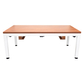 North Essence Wit / Walnut 7FT Combi Pooltafel / Eettafel