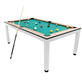 North Essence Wit / Eik 7FT Combi Pooltafel / Eettafel