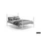 Bed 'Sacha' Wit 140x200 Met Lattenbodem